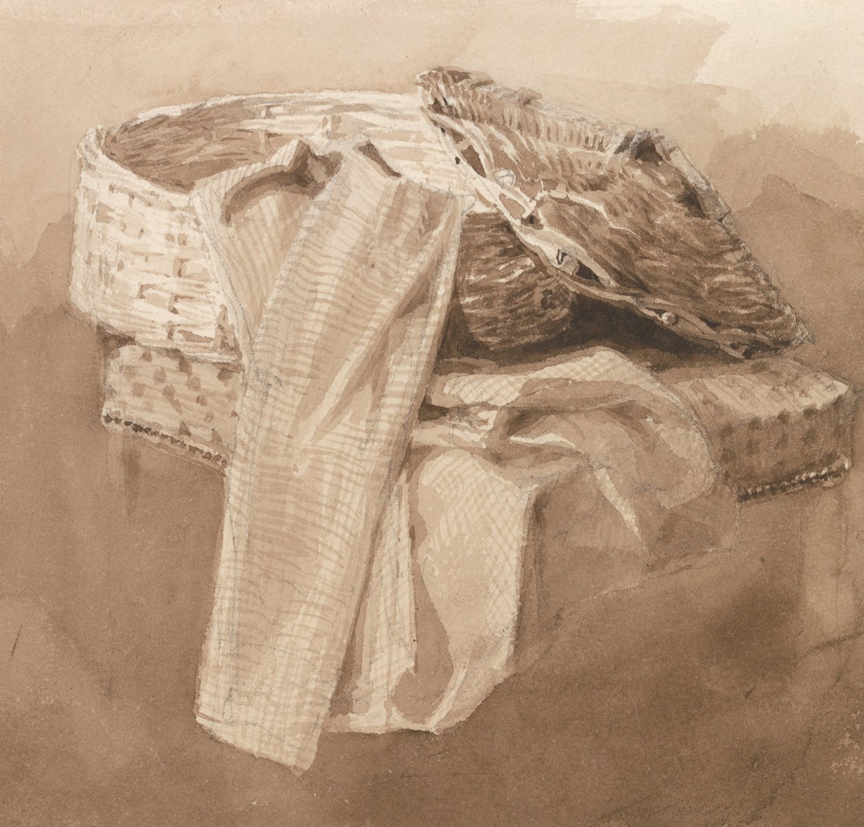 Still Life- Basket av Peter de Wint