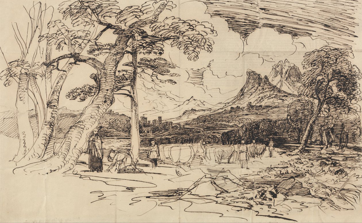 Study for Elijah av Peter de Wint