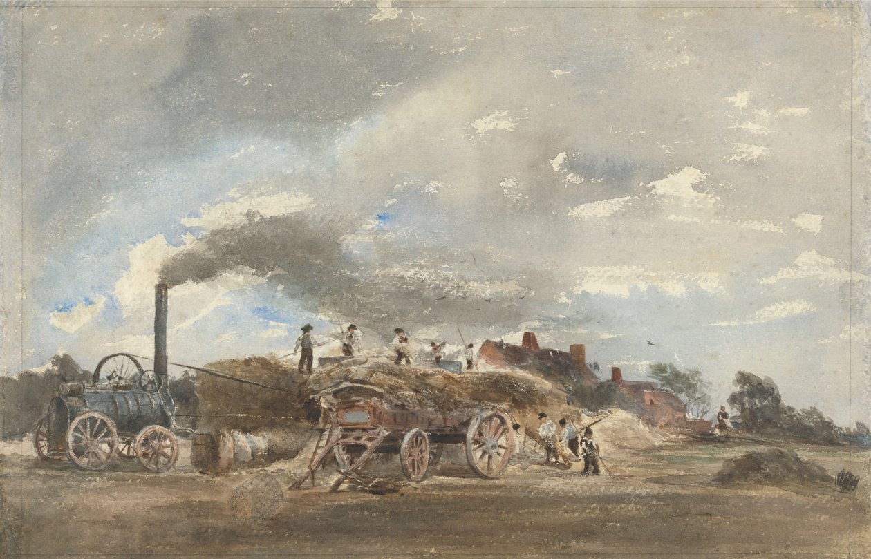 Threshing Corn av Peter de Wint