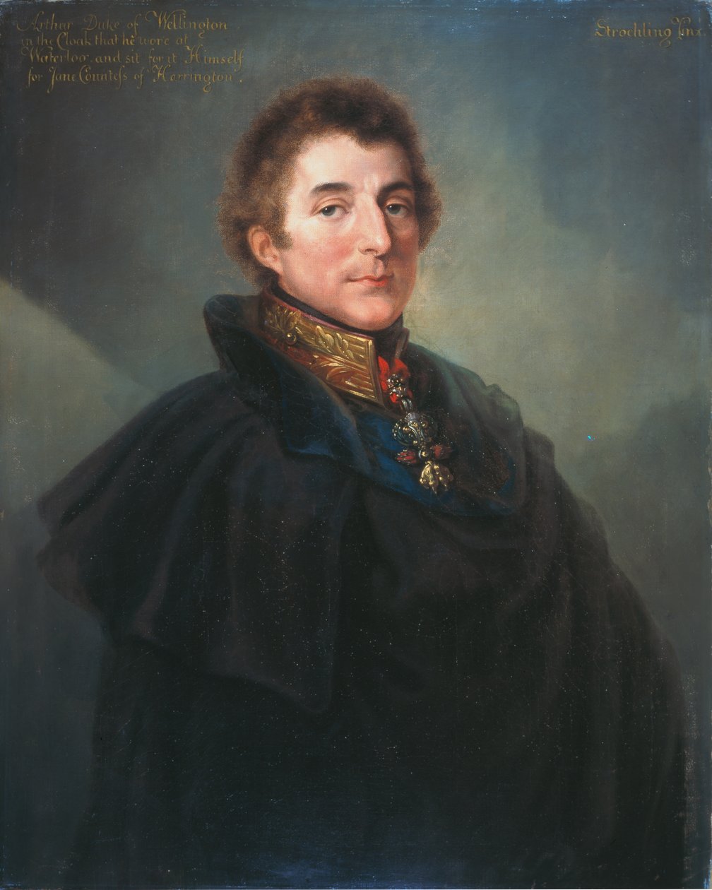 Fältmarskalk Arthur Wellesley, KG KCB (1769-1852) ca 1820 av Peter Eduard Stroehling