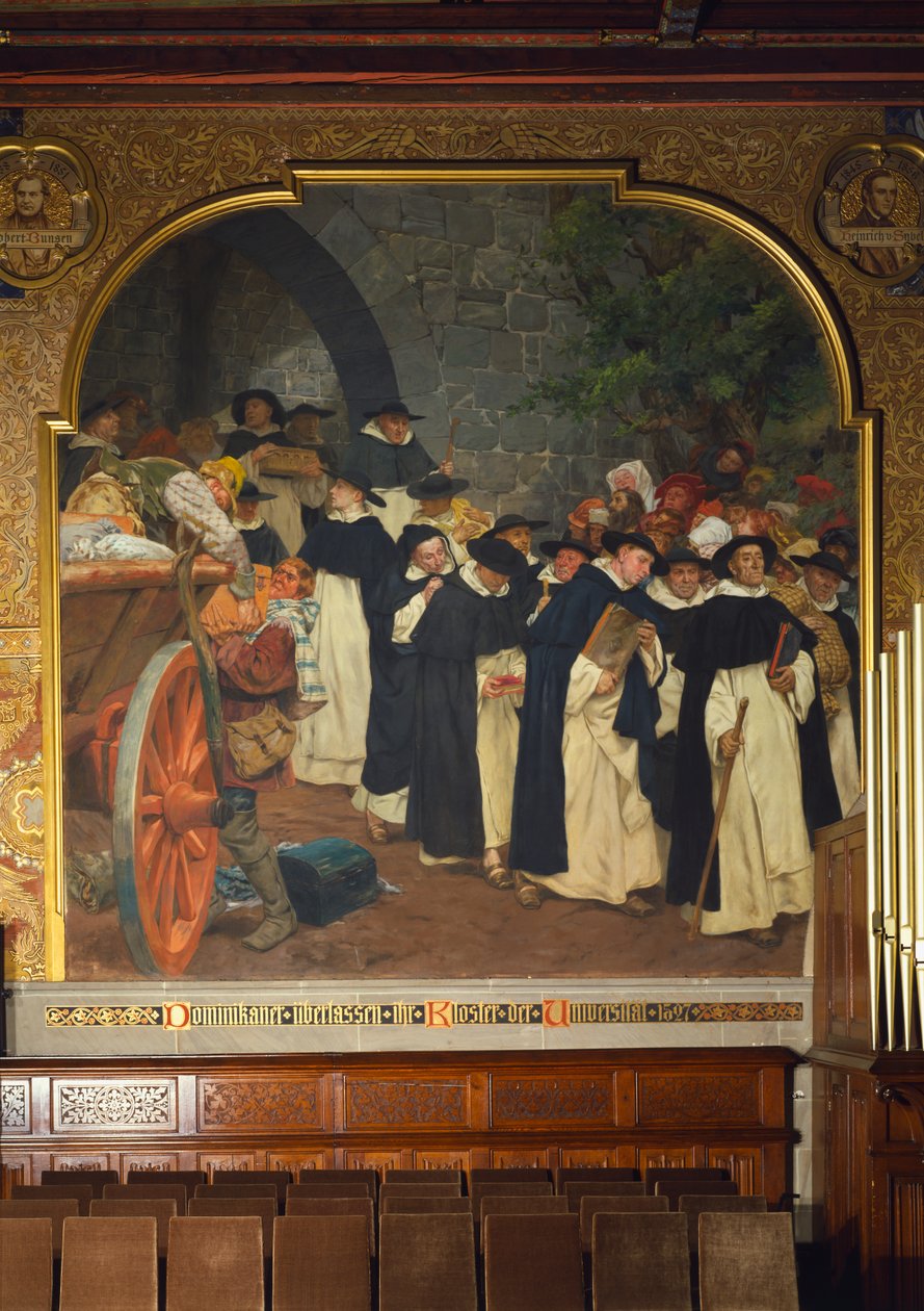 Dominikanerna lämnade sitt kloster till universitetet 1527, 1903 av Peter Johann Theodor Janssen