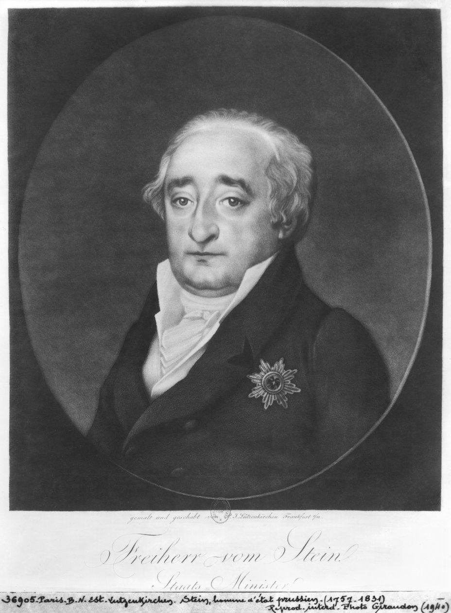 Baron Karl von Stein swed av Peter Joseph Lutzenkirchen