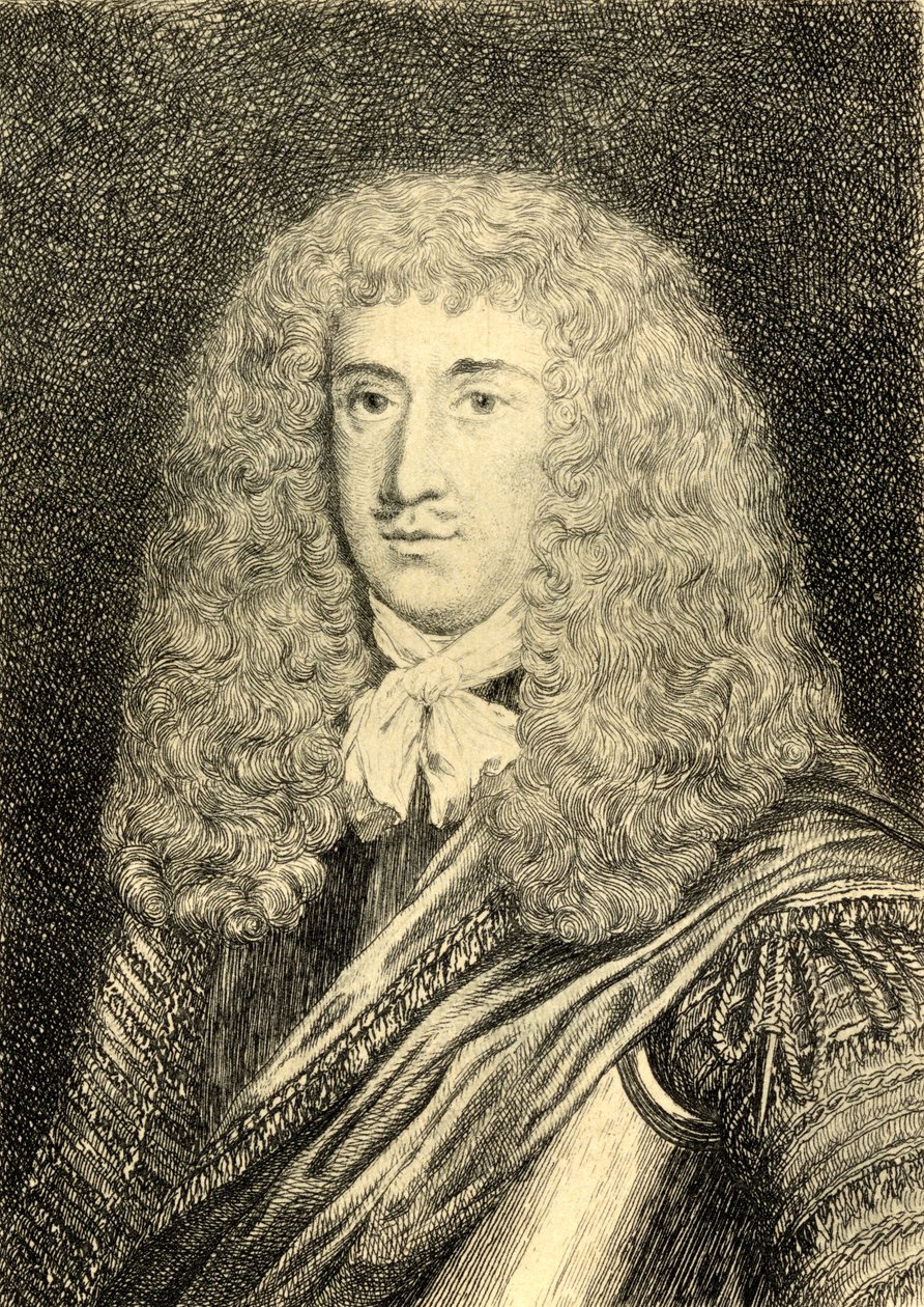 Charles Cotton (1630-87) illustration från "The Compleat Angler", av Izaak Walton och Charles Cotton, 1925 av Peter Lely