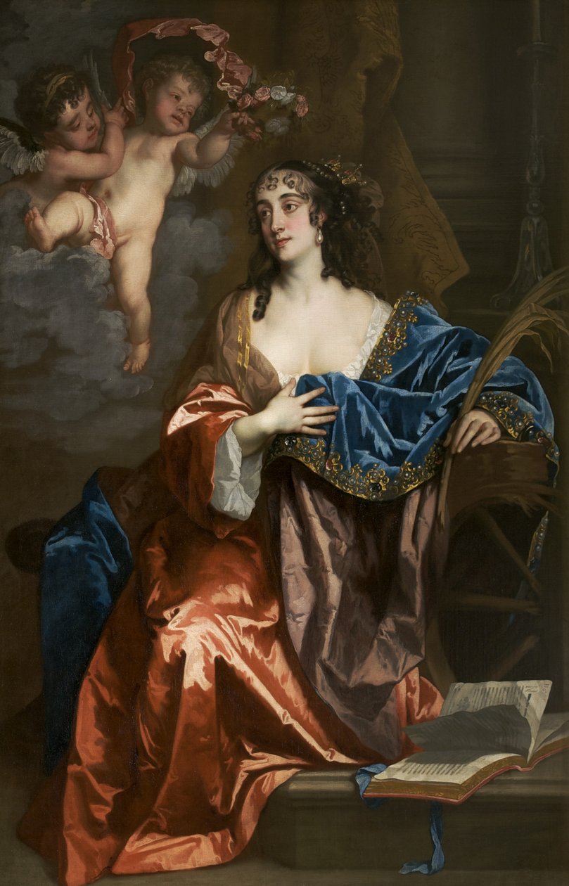 Eleanor Needham, Lady Byron, som Saint Catherine, c.1663-64 av Peter Lely
