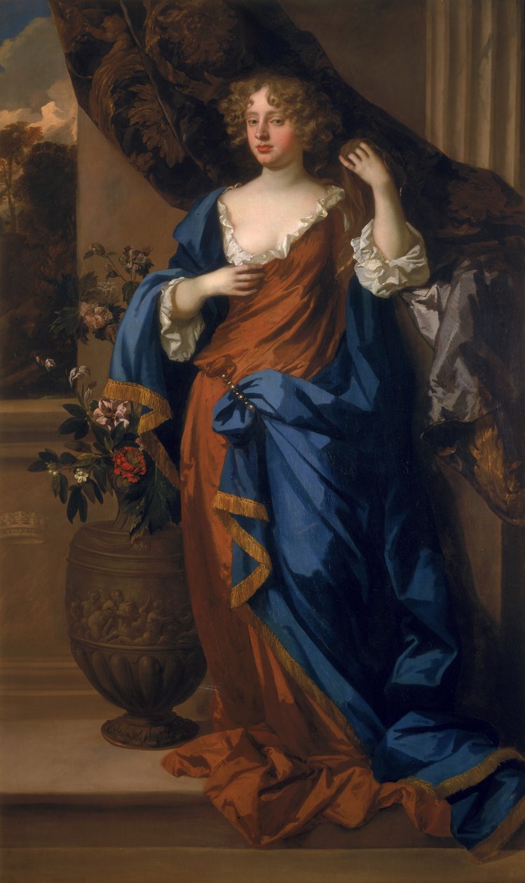 Jane Bickerton, hertiginna av Norfolk, ca 1677 av Peter Lely