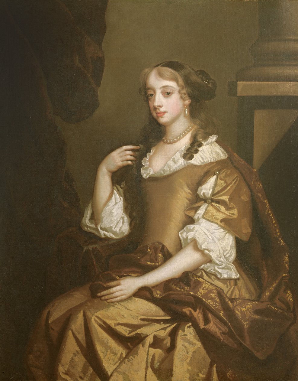 Louise de Penacoet de Kerouaille (1649-1734) hertiginna av Portsmouth av Peter Lely