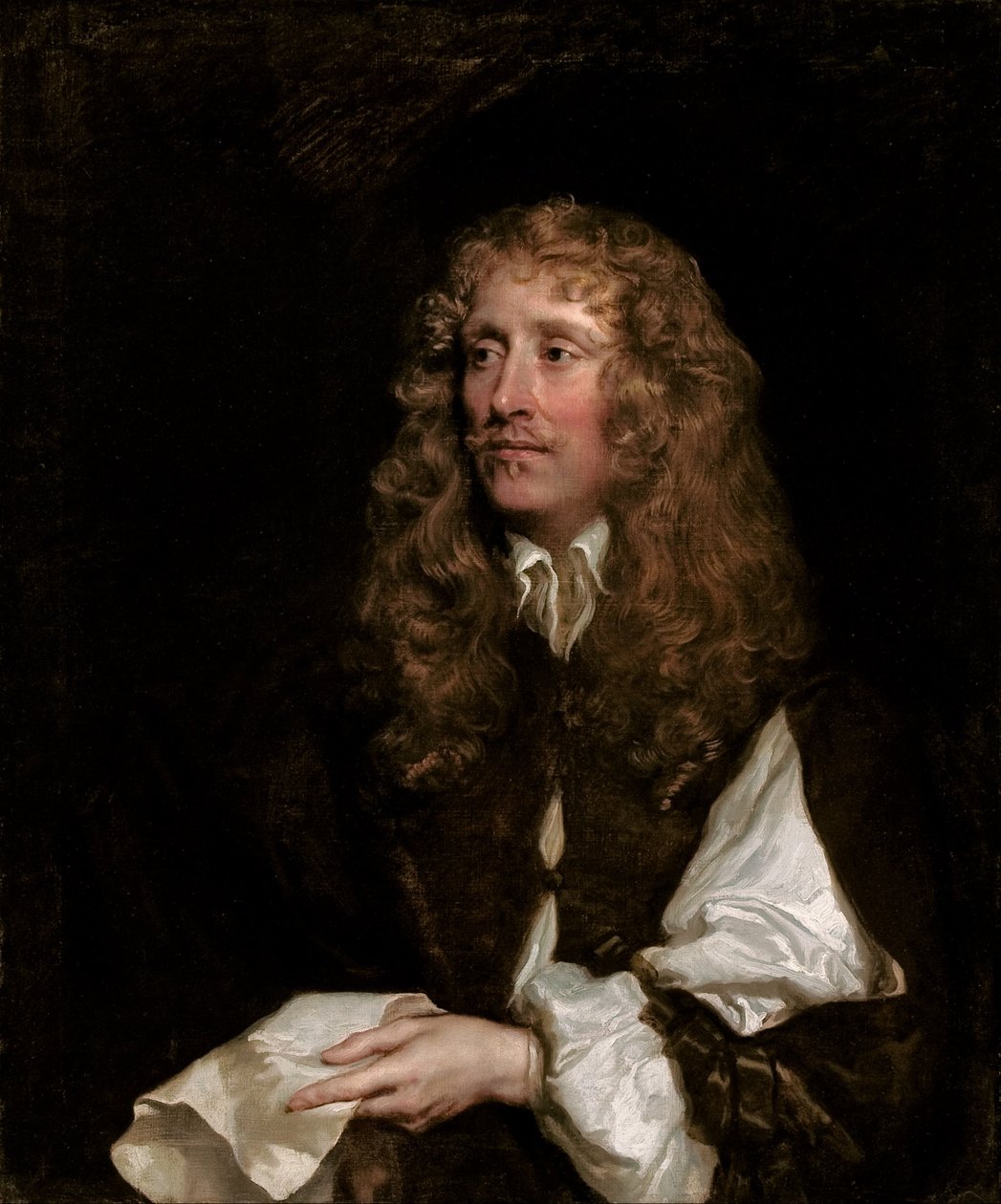Portrait of a man, thought to be George Booth, Lord Delamere av Peter Lely