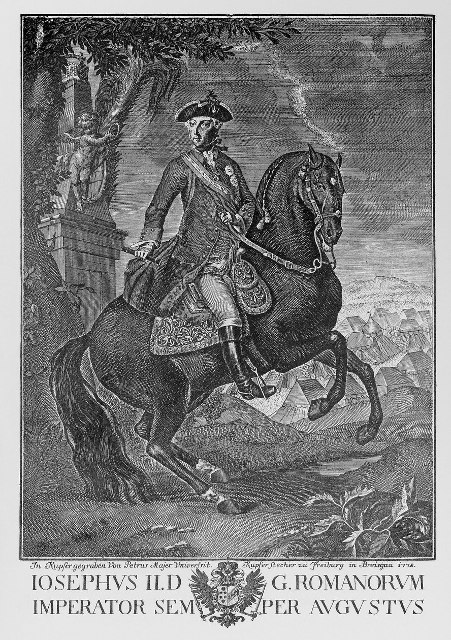 Kaiser Joseph II. zu Pferd av Peter Mayer