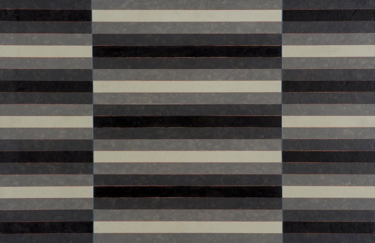 Striped Triptych No.4, 2003 (akryl på tavla) av Peter McClure