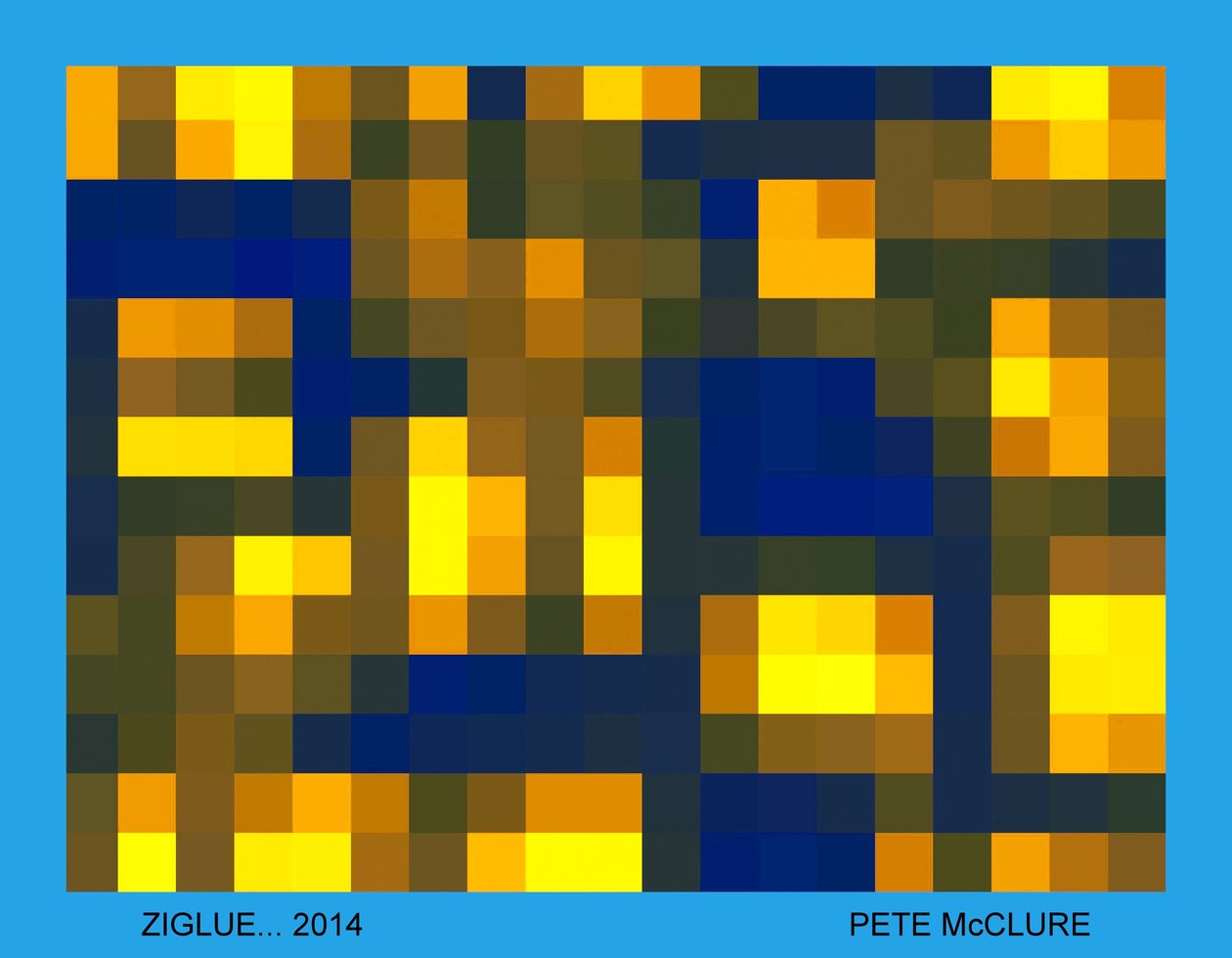 ZIGLUE, 2013, (digital bild) av Peter McClure