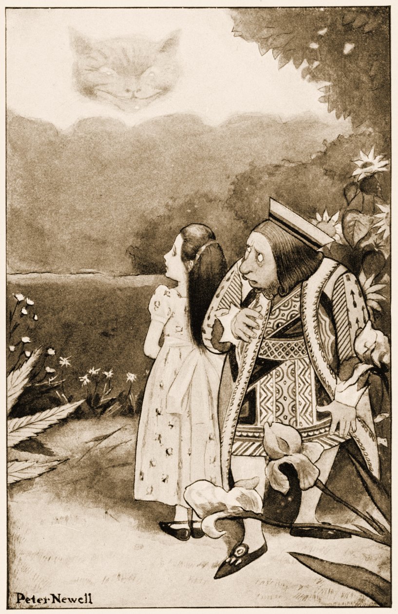 "Titta inte på mig så", illustration för Lewis Carrolls Alice