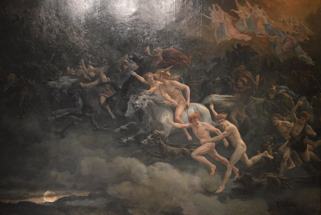 Odins vilda jakt av Peter Nicolai Arbo