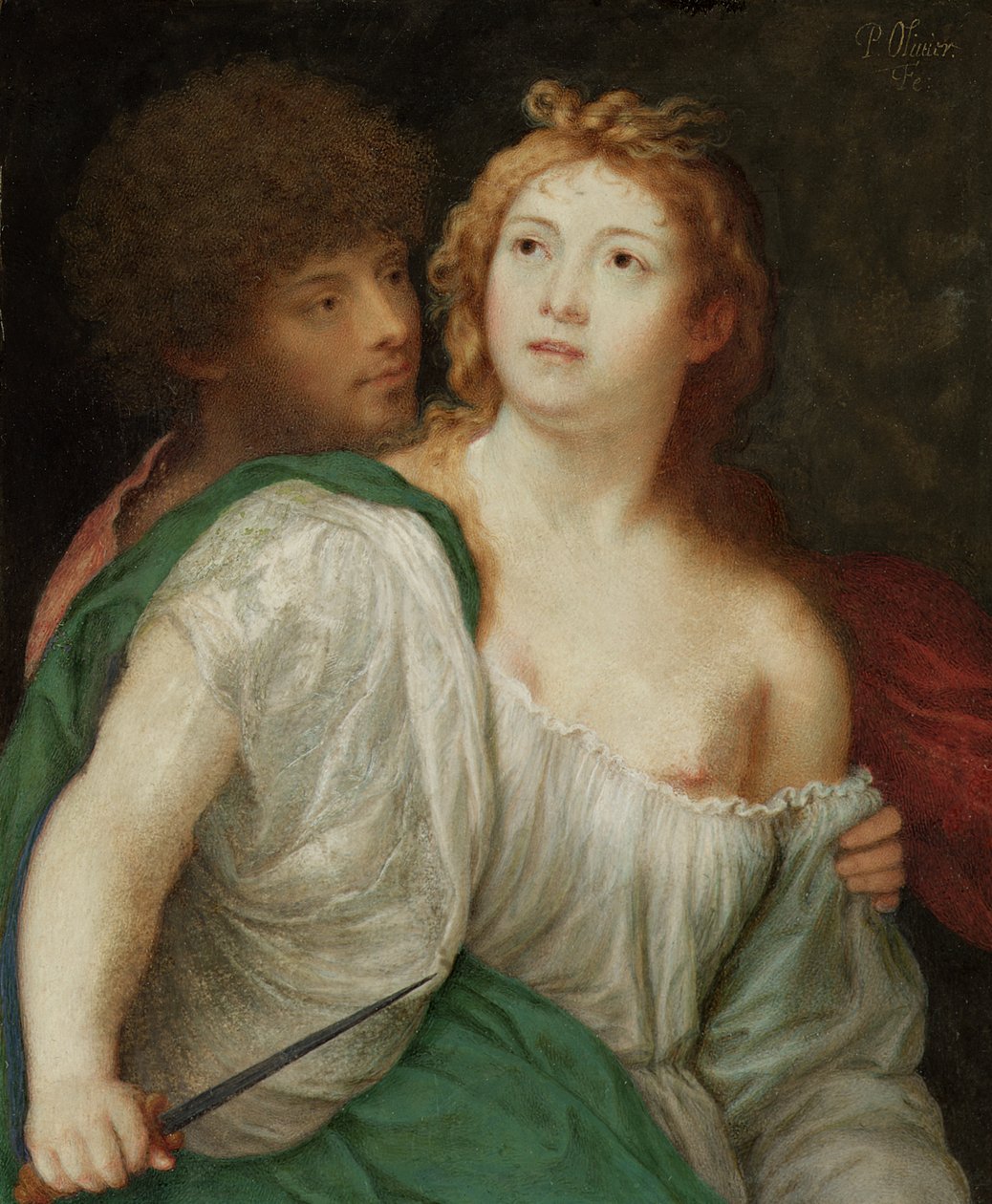Porträtt av Tarquin och Lucretia av Peter Oliver