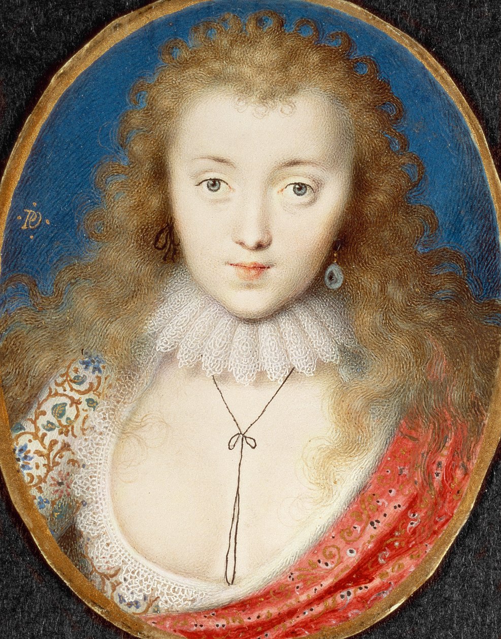Porträtt av en flicka, troligen Venetia Stanley (1600-33) senare Lady Digby av Peter Oliver