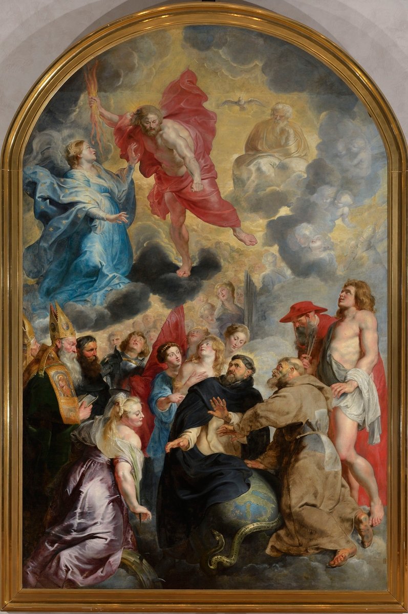  Les saints preservant le monde de la colere du Christ  av Peter Paul Rubens