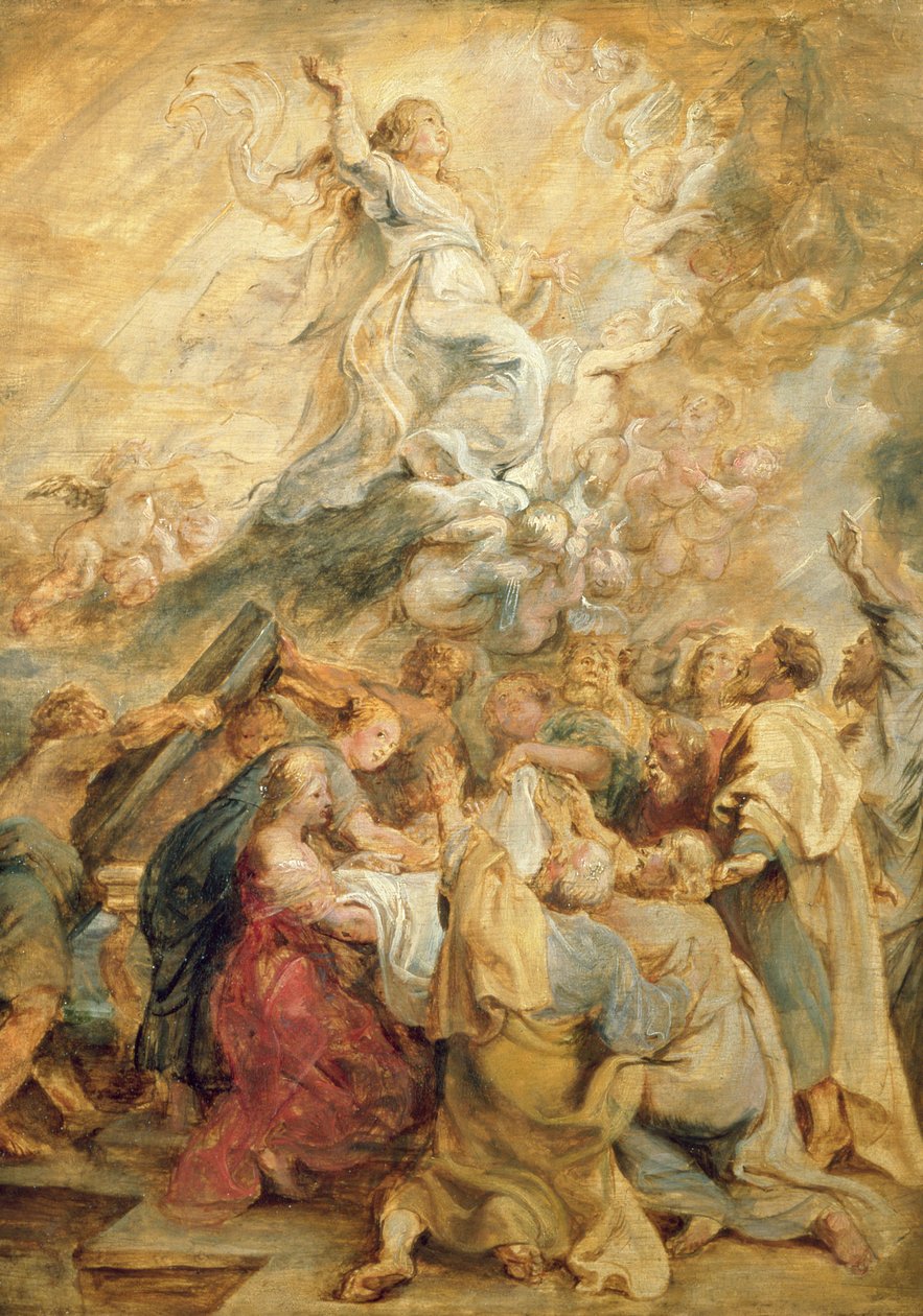 Jungfruns antagande c.1635 av Peter Paul Rubens