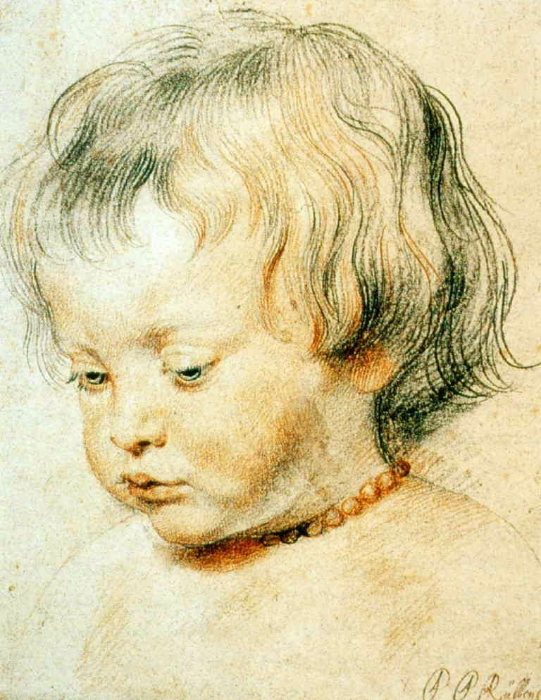 Bildnis seines Sohnes Nikolas av Peter Paul Rubens