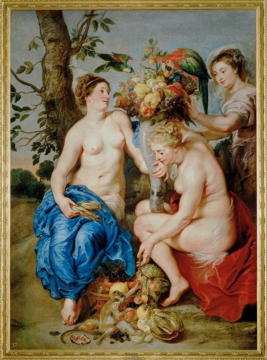 Ceres med två nymfer av Peter Paul Rubens