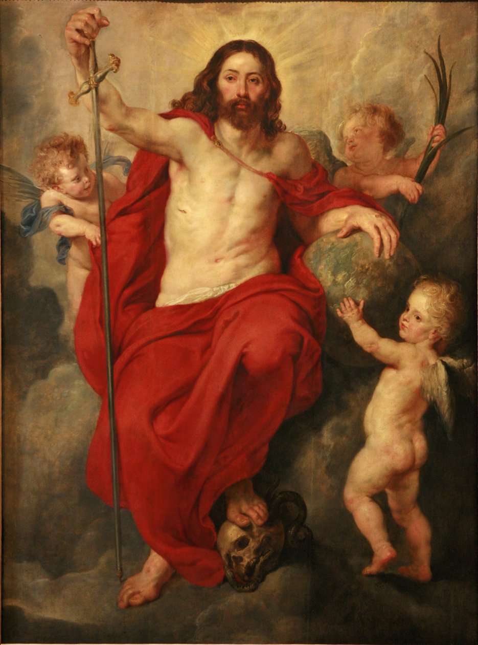 Christ triumphing over Death and Sin av Peter Paul Rubens