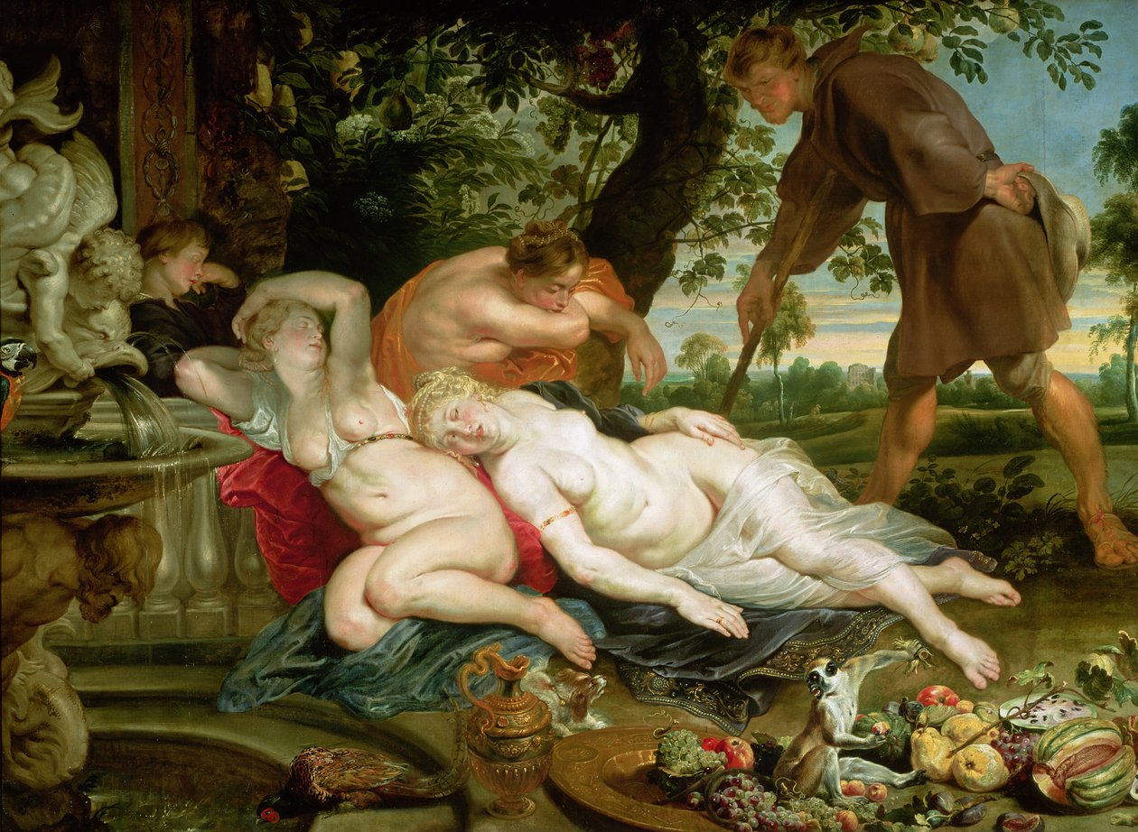 Cimon och Iphigenia, 1617 av Peter Paul Rubens