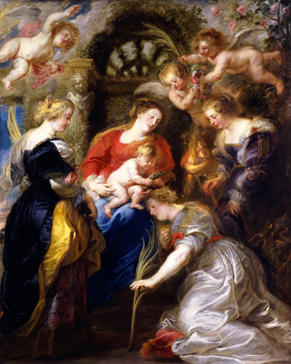 Crowning of Saint Catherine av Peter Paul Rubens