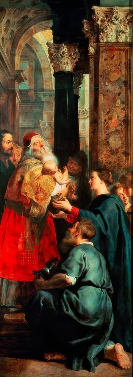 Presentation av Kristus i templet av Peter Paul Rubens