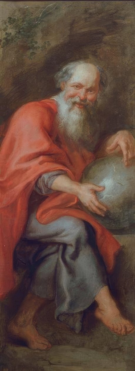 Demokrit, den skrattande filosofen av Peter Paul Rubens
