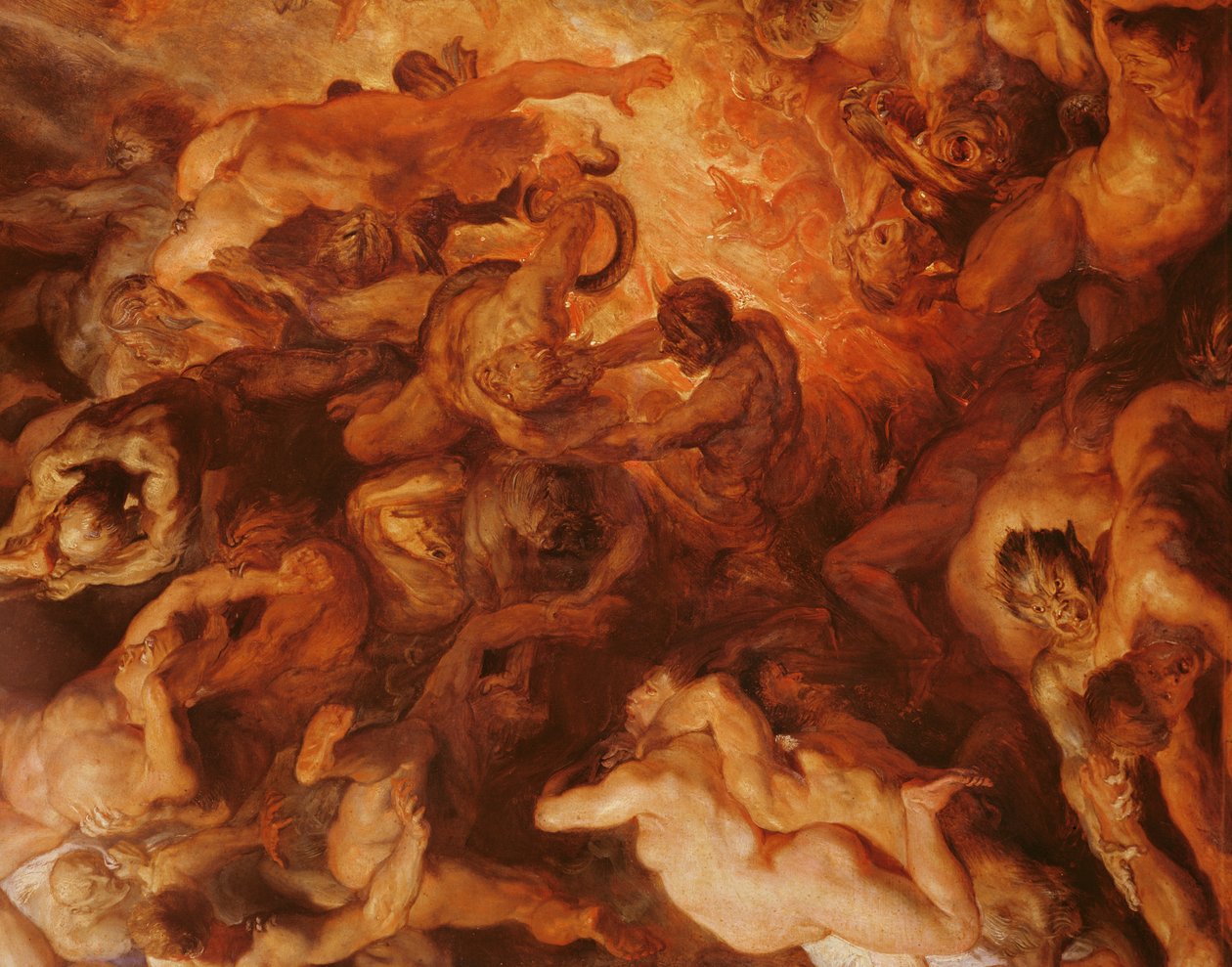 Detalj av "Small" Last Judgement, c.1620 (se 206400) av Peter Paul Rubens