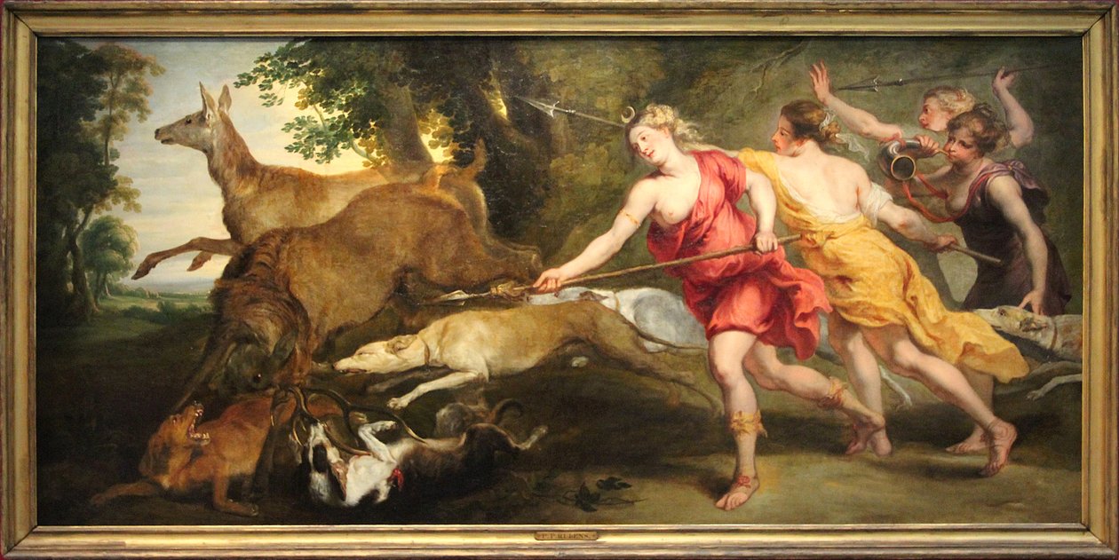 Diana Huntress och hennes nymfer av Peter Paul Rubens