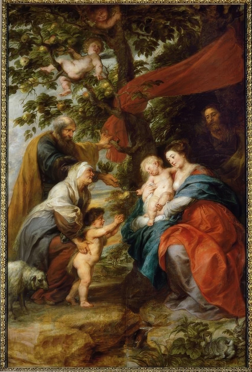 Den heliga familjen under äppelträdet av Peter Paul Rubens