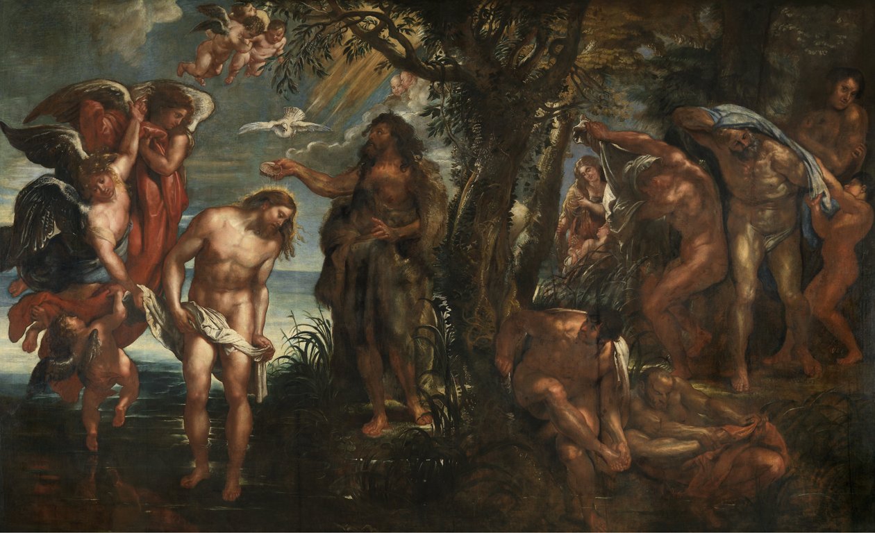 Doopsel van Christus av Peter Paul Rubens