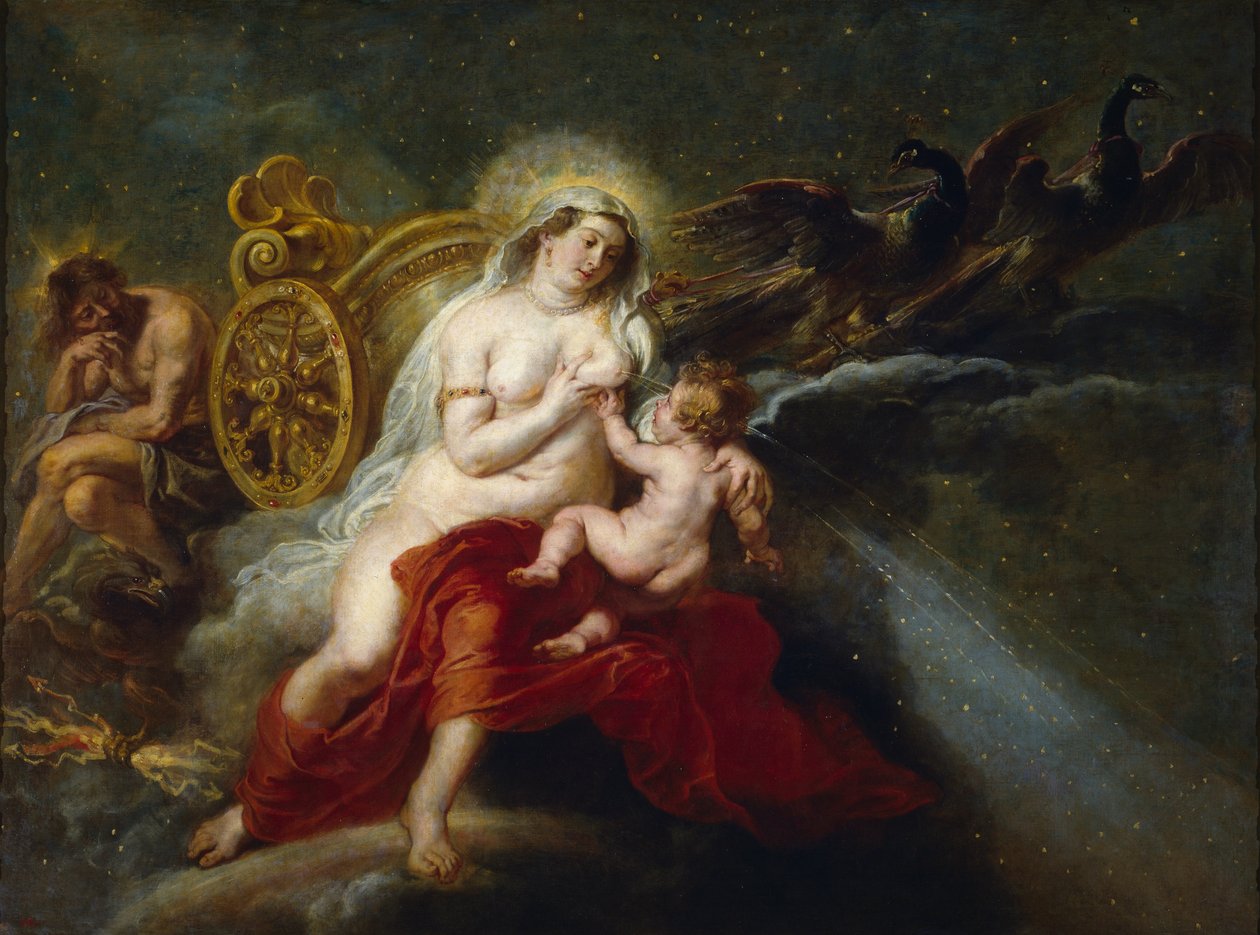 El nacimiento de la Vía Láctea av Peter Paul Rubens