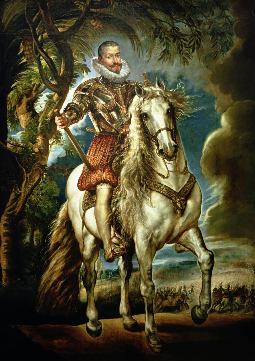 Ryttarporträtt av hertigen av Lerma (1553-1625) 1603 av Peter Paul Rubens