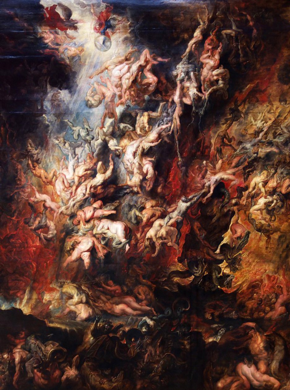 Höllensturz der Verdammten av Peter Paul Rubens