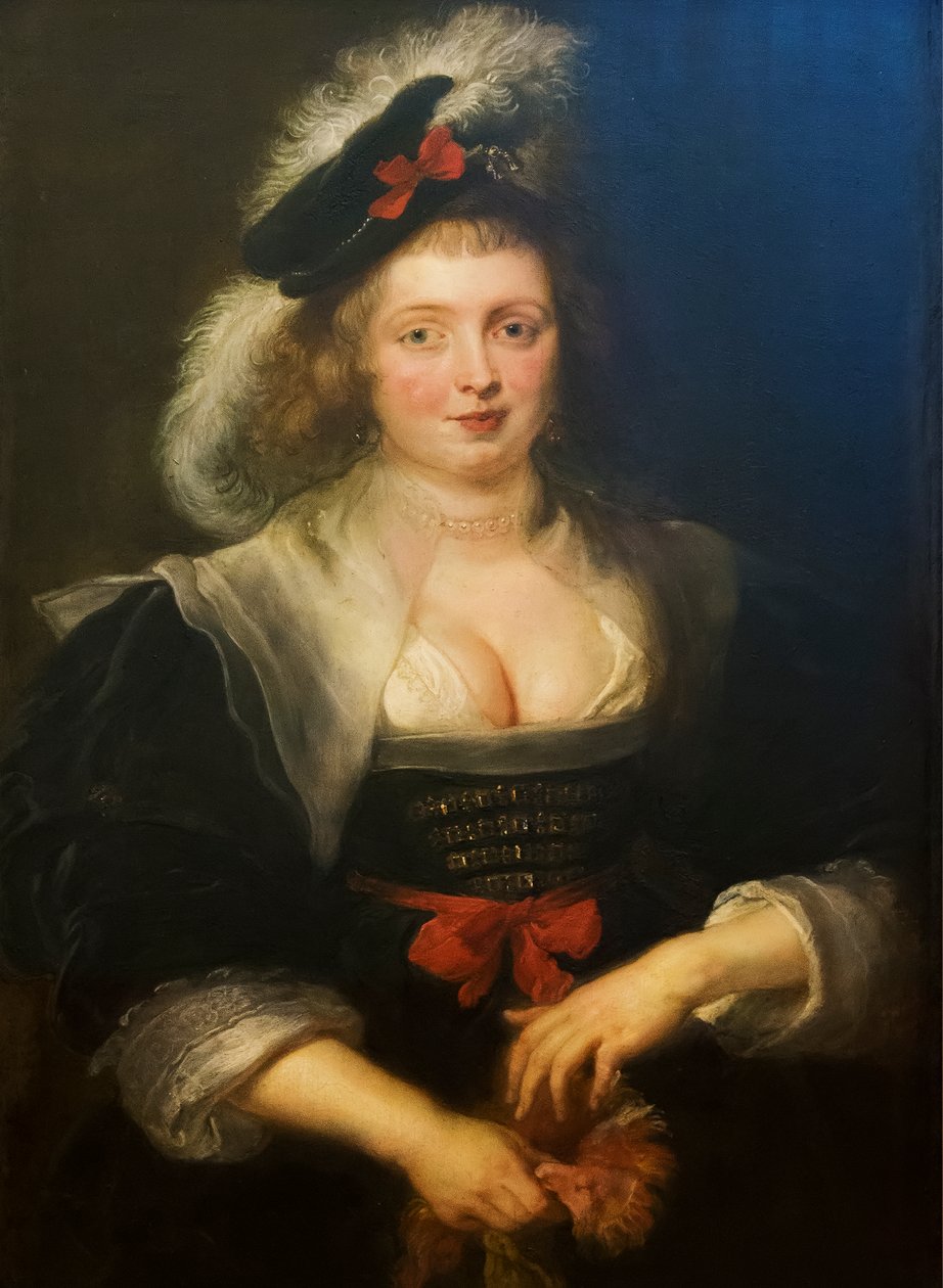 Hélène Fourment med handske av Peter Paul Rubens