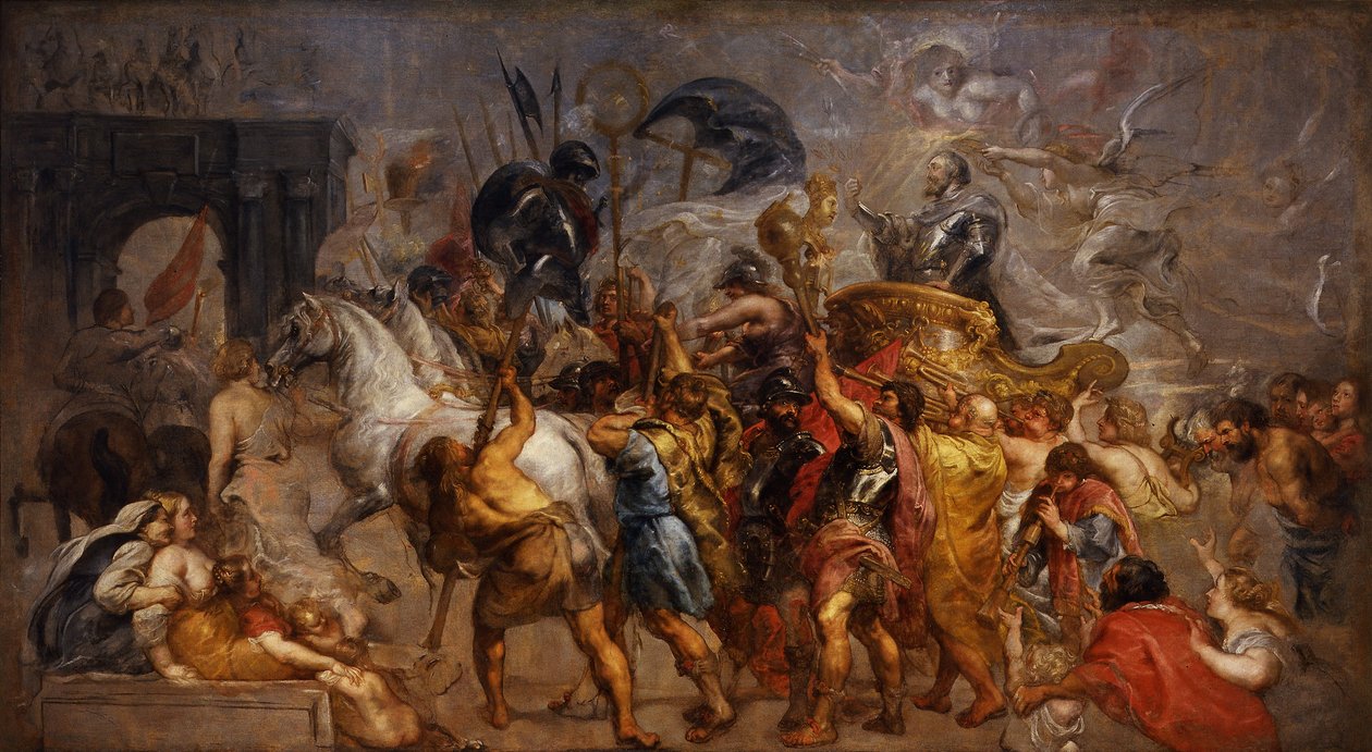Ingresso trionfale di Enrico IV a Parigi av Peter Paul Rubens