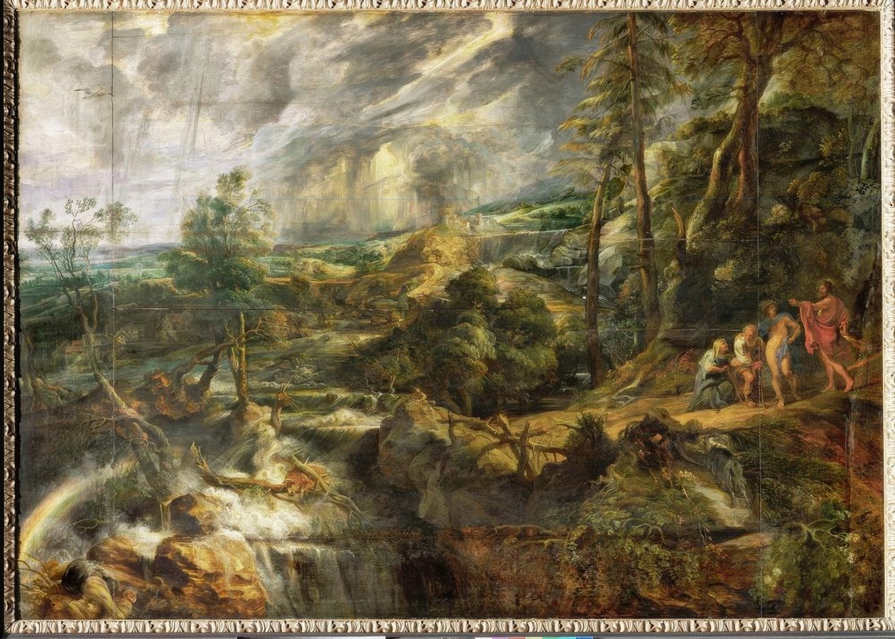 Landskap i ett åskväder av Peter Paul Rubens