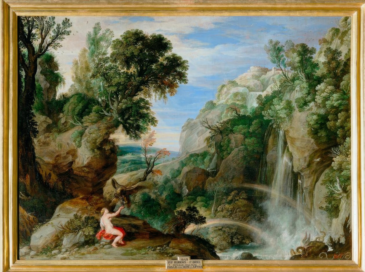Landskap med Hebe (eller Psyche) av Peter Paul Rubens