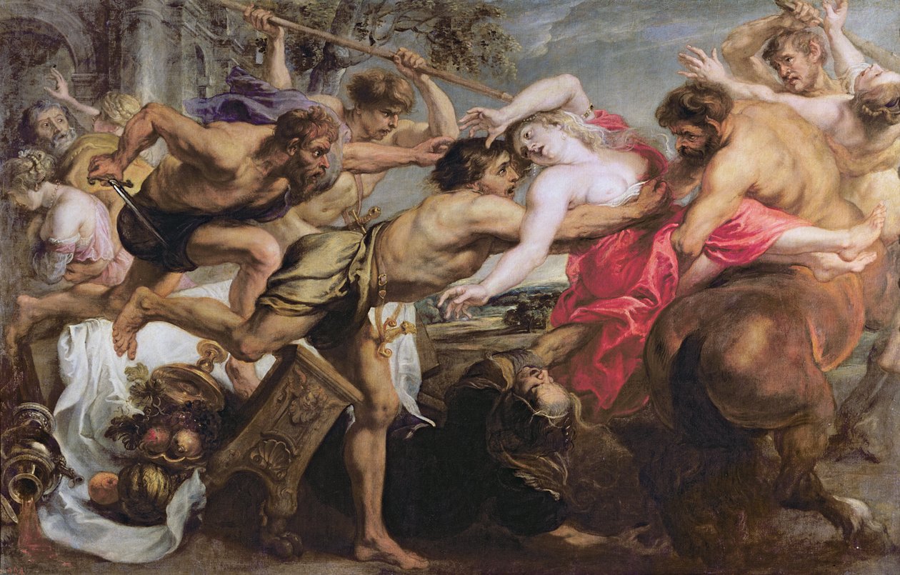 Lapither och centaurer av Peter Paul Rubens