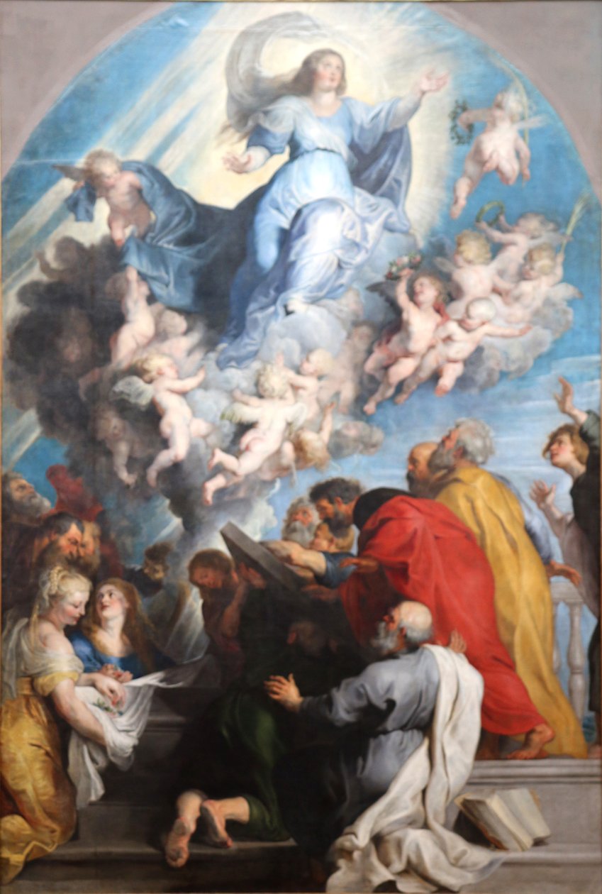 Jungfruns antagande av Peter Paul Rubens