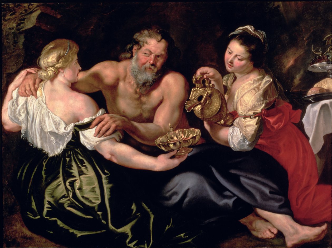 Lot och hans döttrar av Peter Paul Rubens