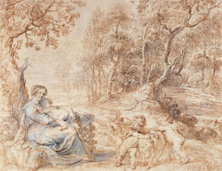 Rest on the flight into Egypt av Peter Paul Rubens