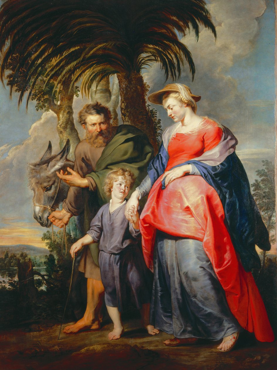 Den heliga familjens återkomst från Egypten av Peter Paul Rubens