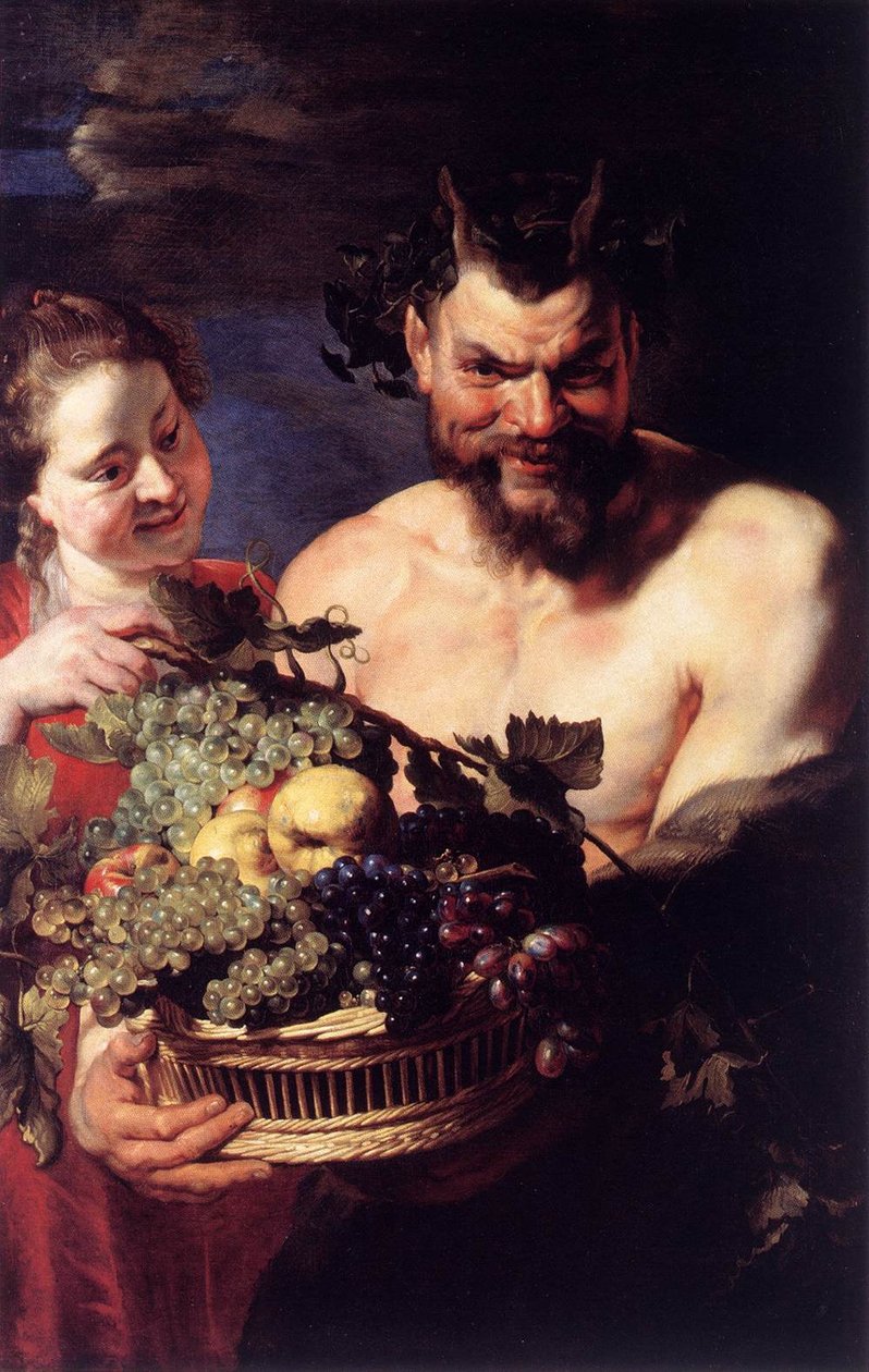 Satyr and Girl av Peter Paul Rubens