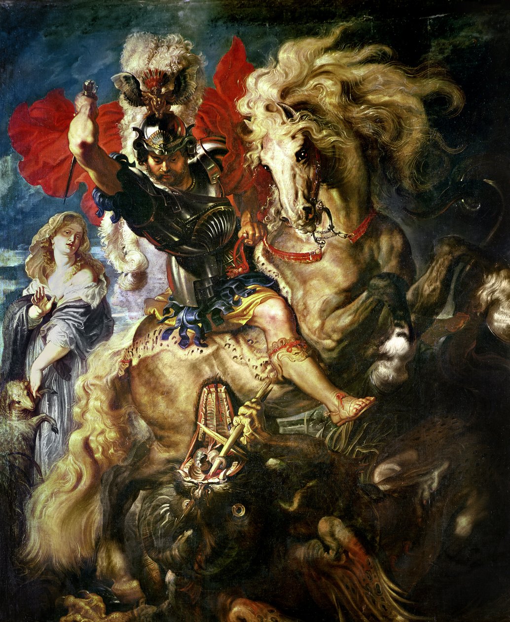 St. George ma le tarako, c.1606 swed av Peter Paul Rubens