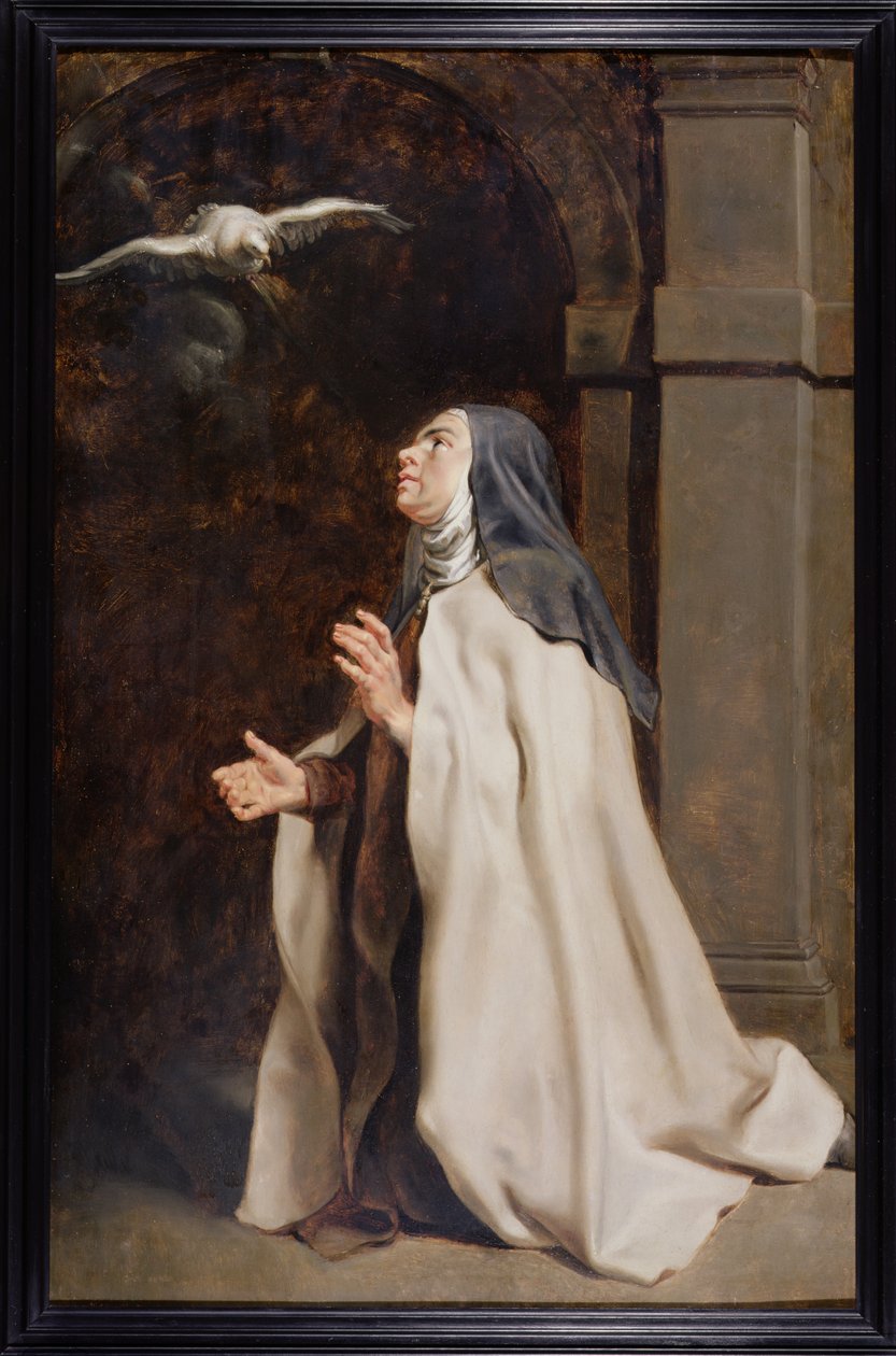 Teresa av Avilas vision av en duva, c.1614 av Peter Paul Rubens