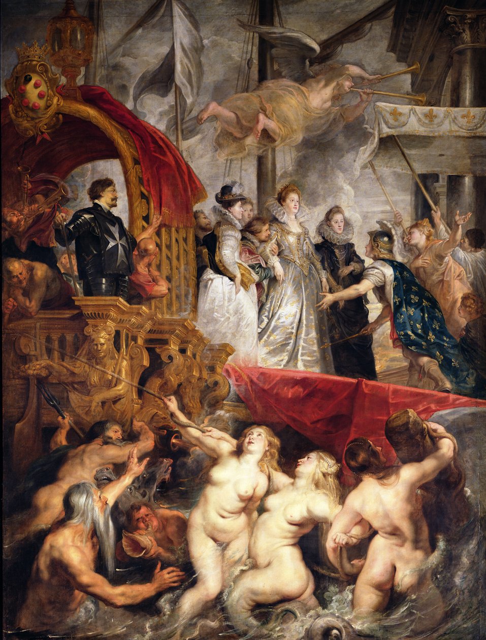 Marie de Medicis ankomst till Marseille, 3 november 1600, 1621-25 av Peter Paul Rubens