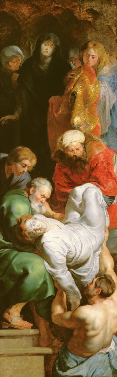 St. Stefans gravläggning, från St. Stefans triptyk av Peter Paul Rubens