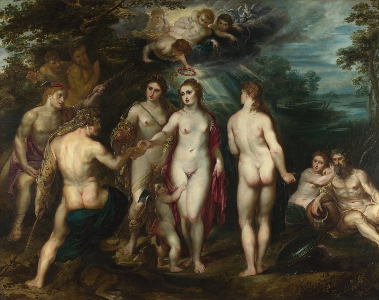 The Judgment of Paris av Peter Paul Rubens