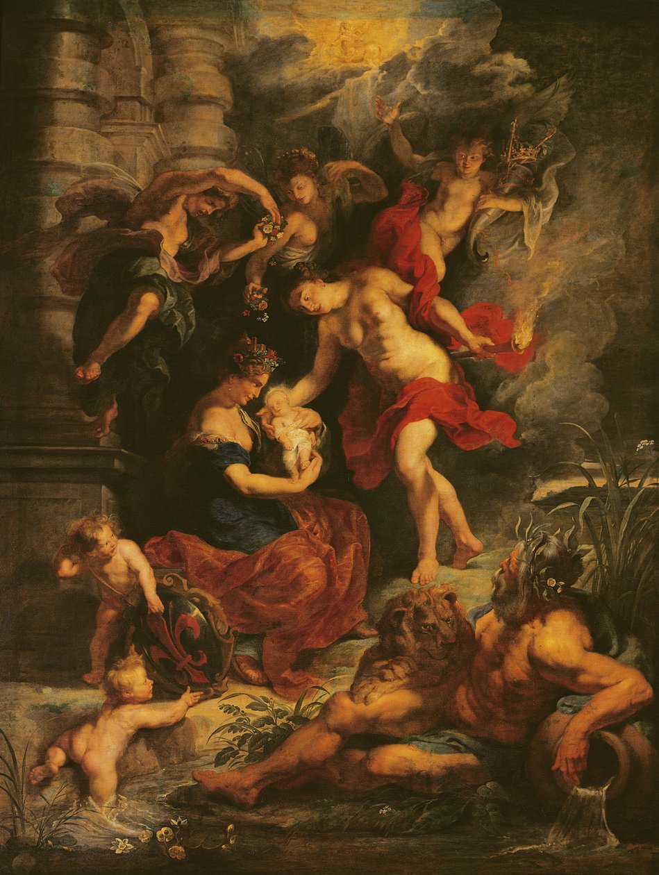 Medici-cykeln: Marie de Medicis födelse (1573-1647) 26 april 1573, 1621-25 av Peter Paul Rubens